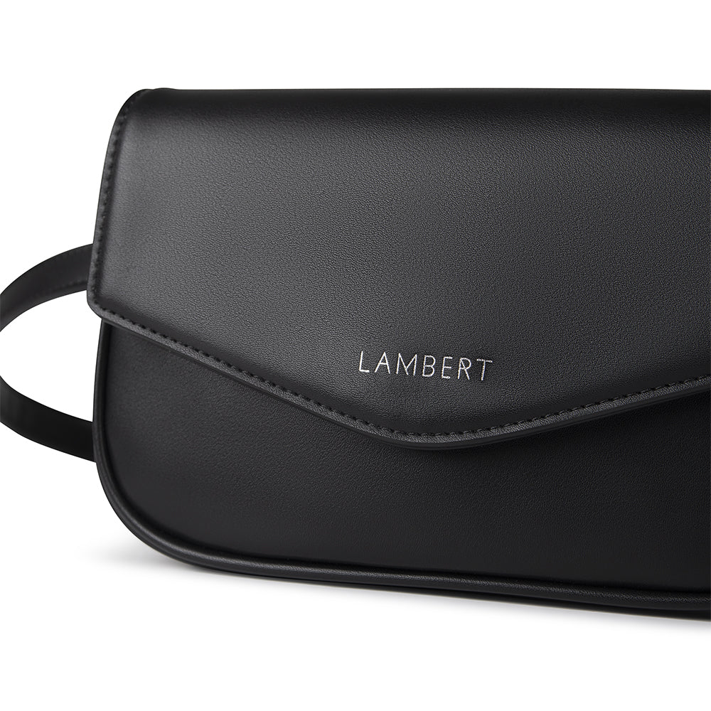 The Gabby - 2-in-1 Black Vegan Leather Handbag