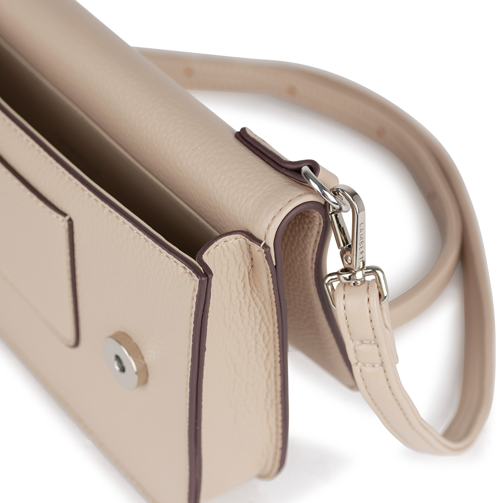 The Gabrielle - 3-in-1 vegan leather handbag in almond