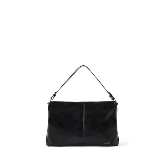The Gianna – 2-in-1 Black Vegan Leather Shoulder Bag
