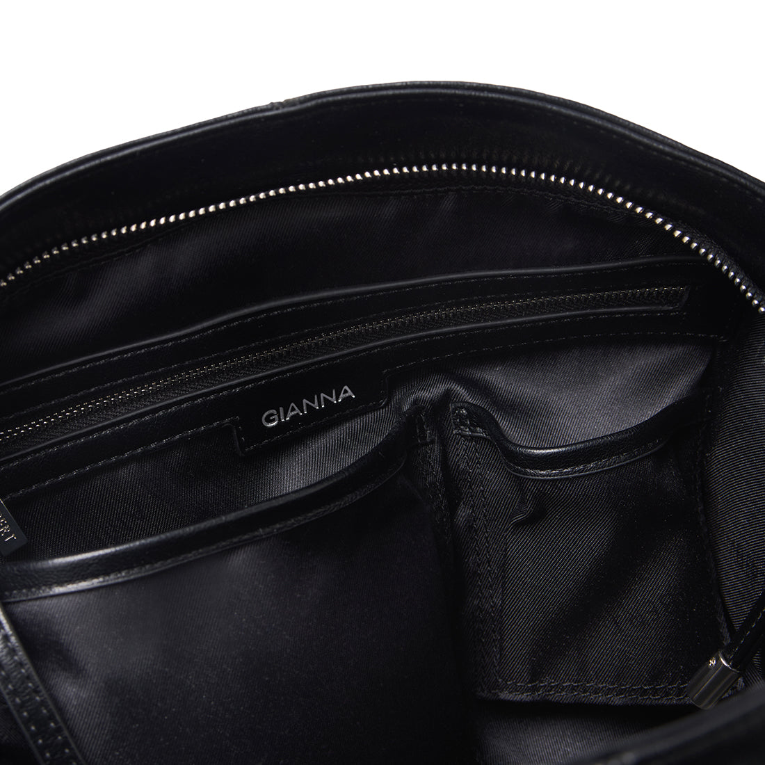 The Gianna – 2-in-1 Black Vegan Leather Shoulder Bag