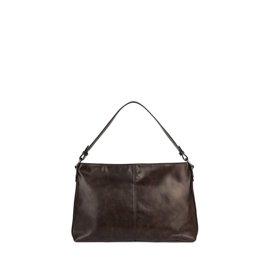 The Gianna – 2-in-1 Espresso Vegan Leather Shoulder Bag
