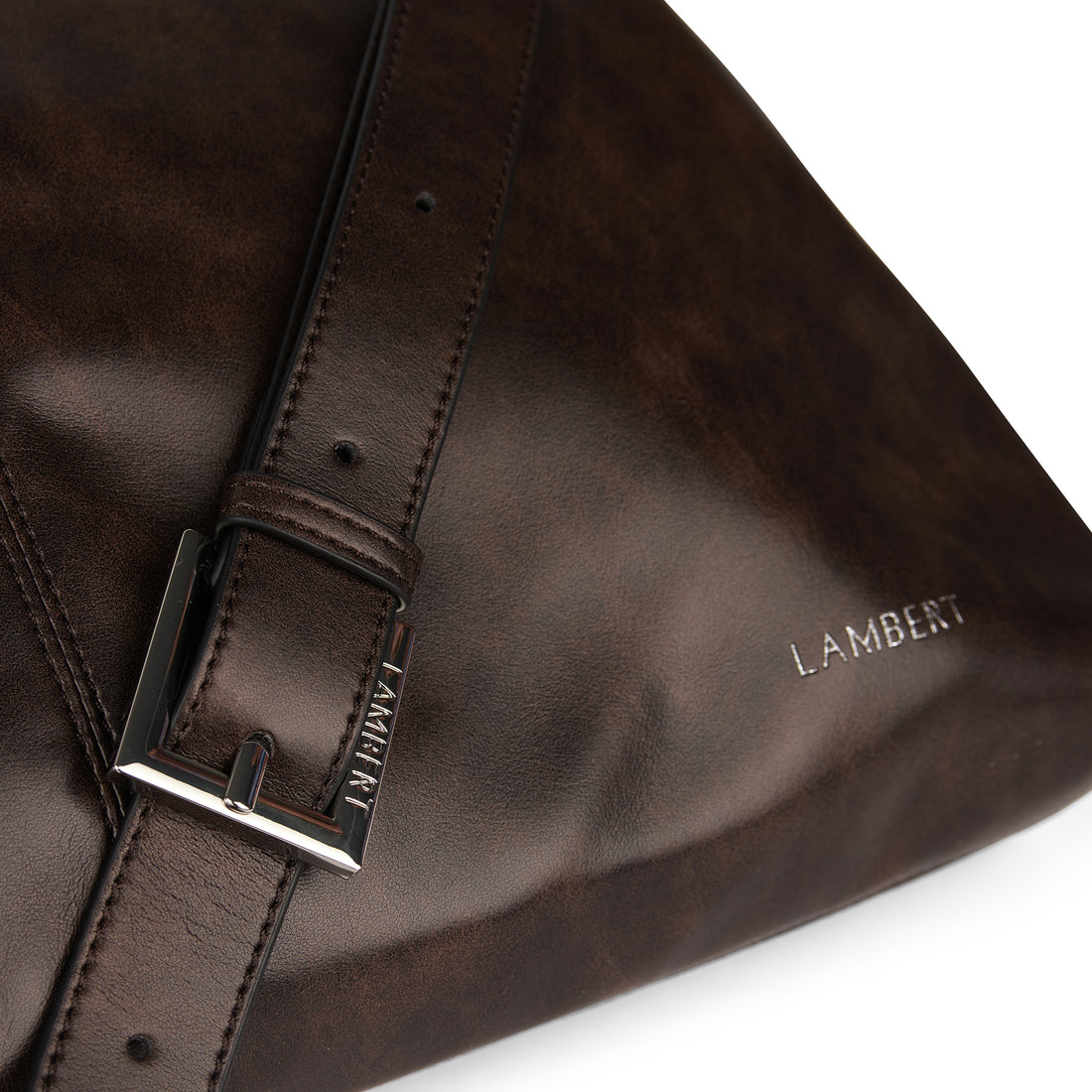 The Gianna – 2-in-1 Espresso Vegan Leather Shoulder Bag