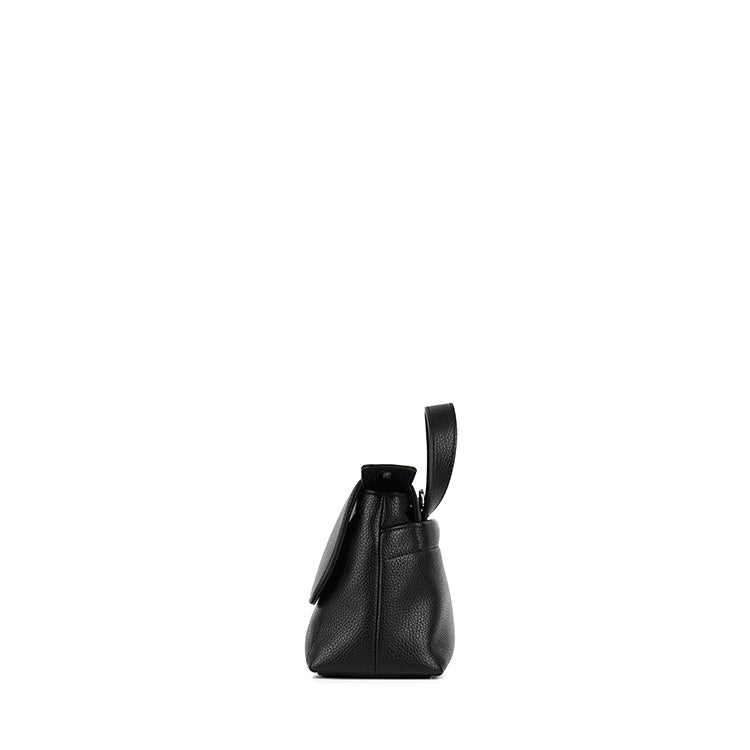 The Ginny – 2-in-1 Black Vegan Leather Crossbody Bag