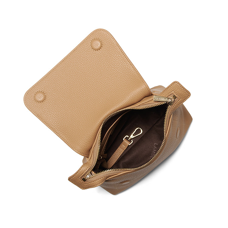 The Ginny – 2-in-1 Souvenir Vegan Leather Crossbody Bag – Lambert