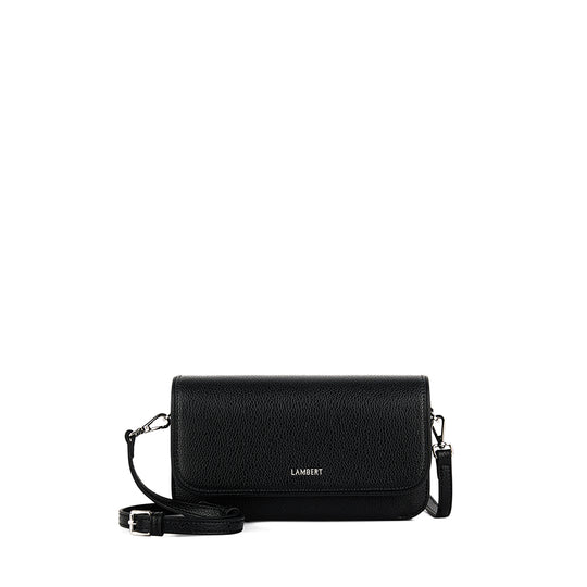 The Grace - 3-in-1 Black Vegan Leather Crossbody Bag