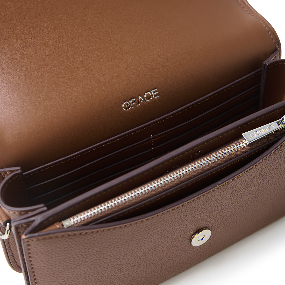 The Grace - 3-in-1 Hazelnut Vegan Leather Crossbody Bag