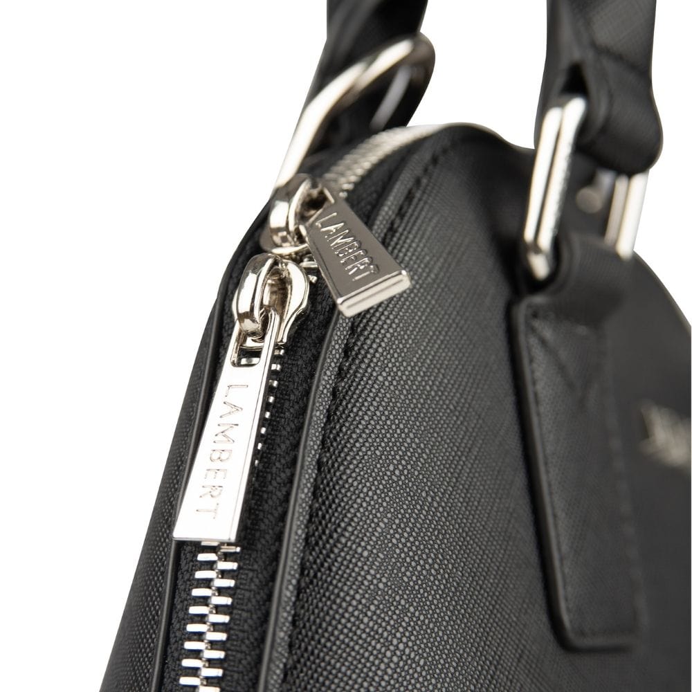 The Heidi - 2-in-1 Black Vegan Leather Handbag