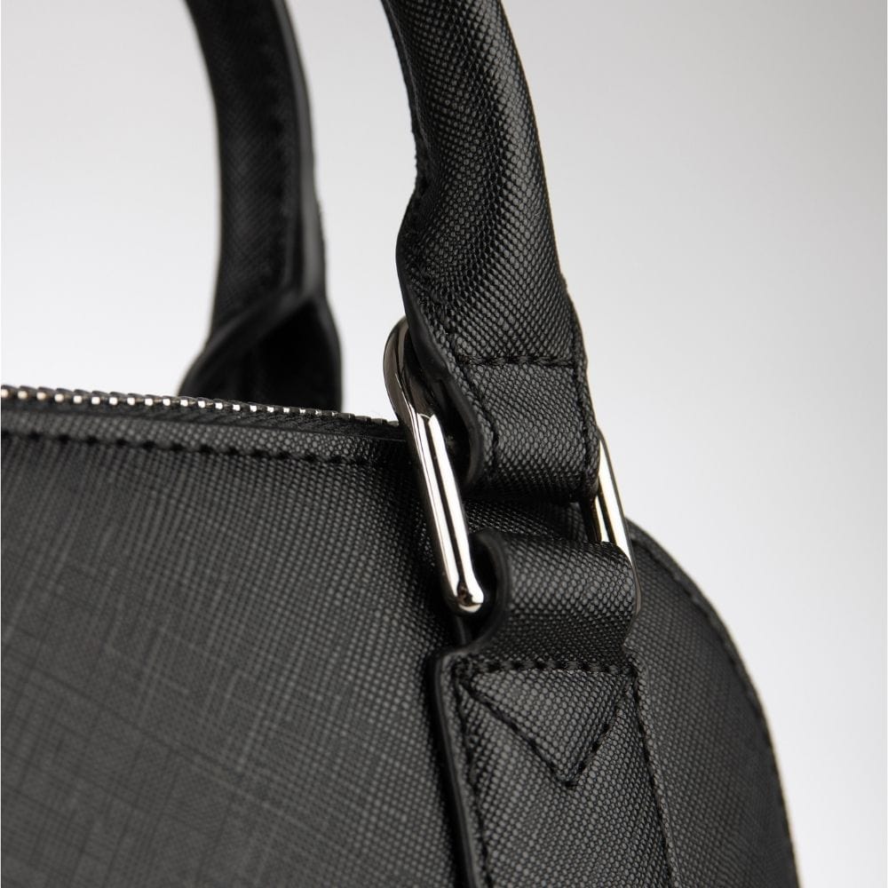 The Heidi - 2-in-1 Black Vegan Leather Handbag