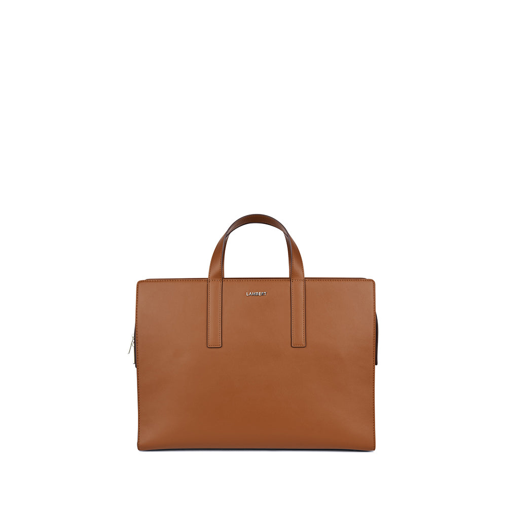 The Helia - 2-in-1 Vegan Leather Briefcase Affogato