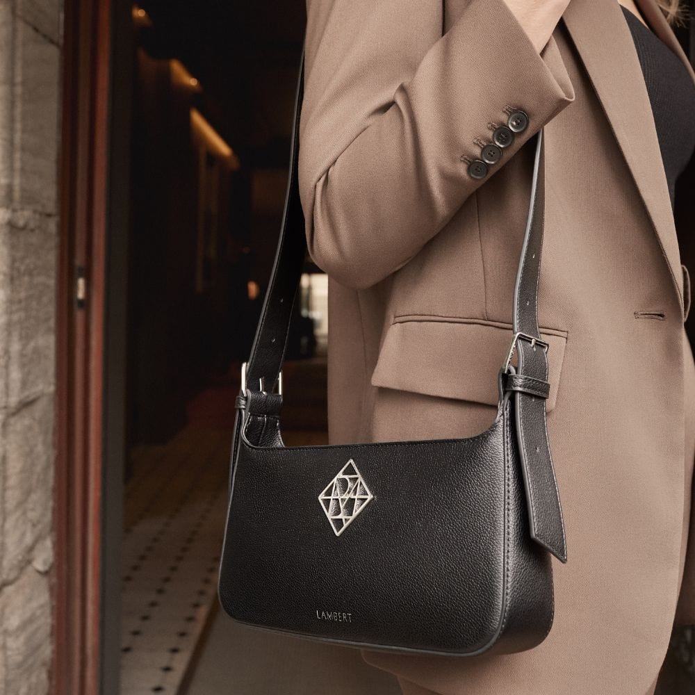 The Madison - Black Vegan Leather Handbag