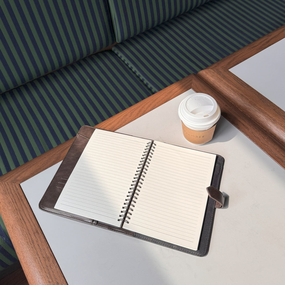 The Ariel – Espresso Vegan Leather Notebook Cover
