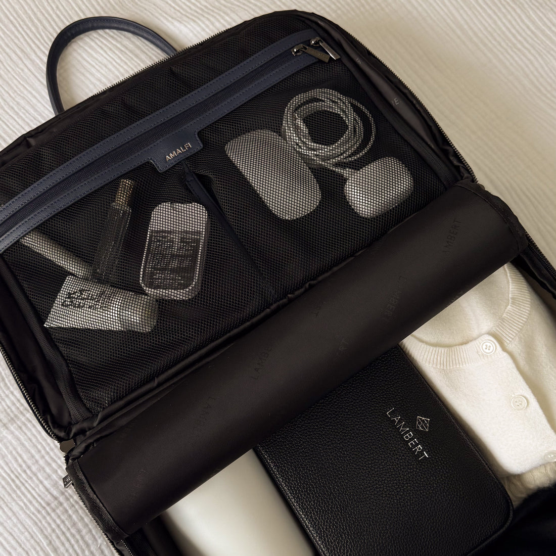 The Amalfi – Marine Small Nylon Travel Bag