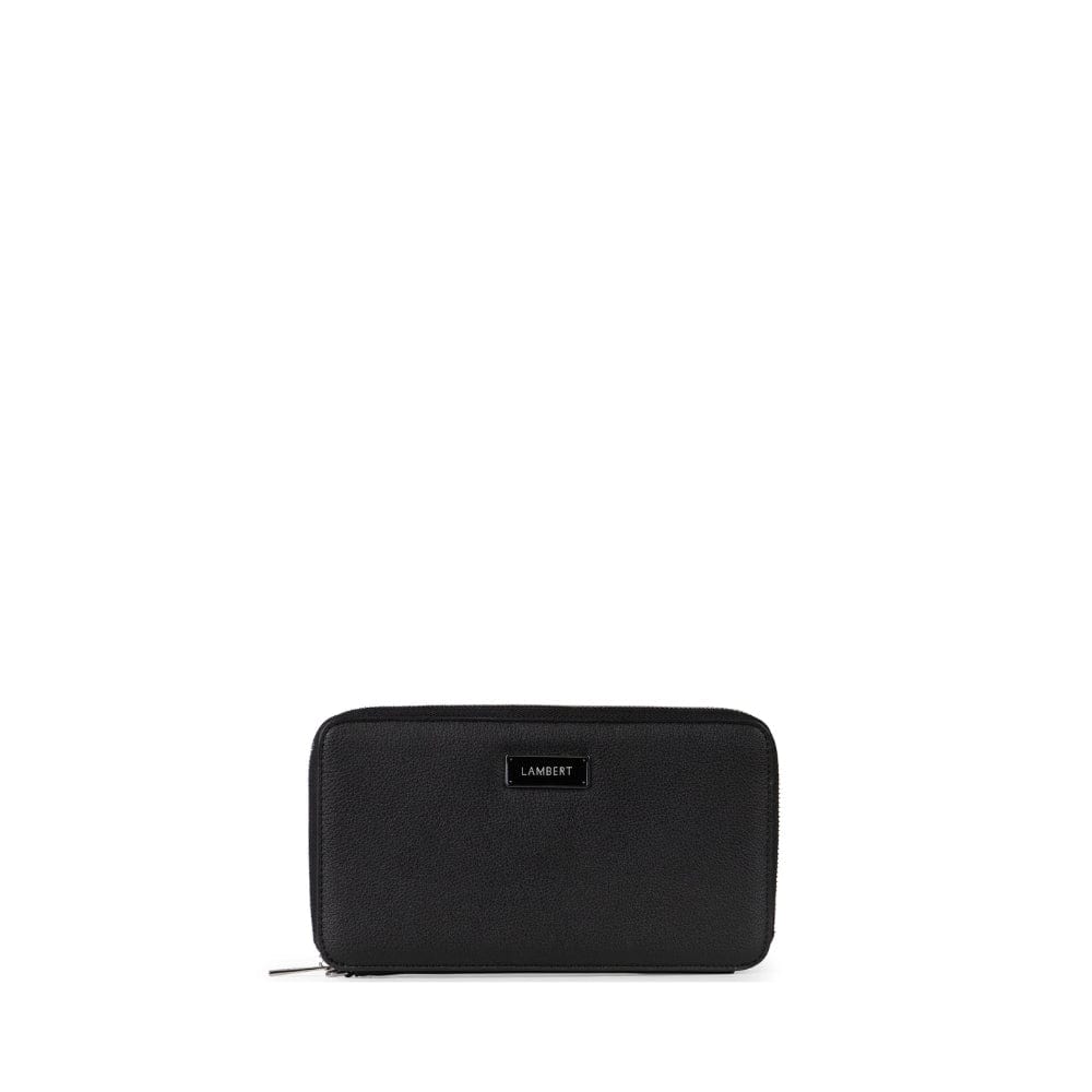 The Ines - Recycled Black Vegan Leather Family Passport Holder