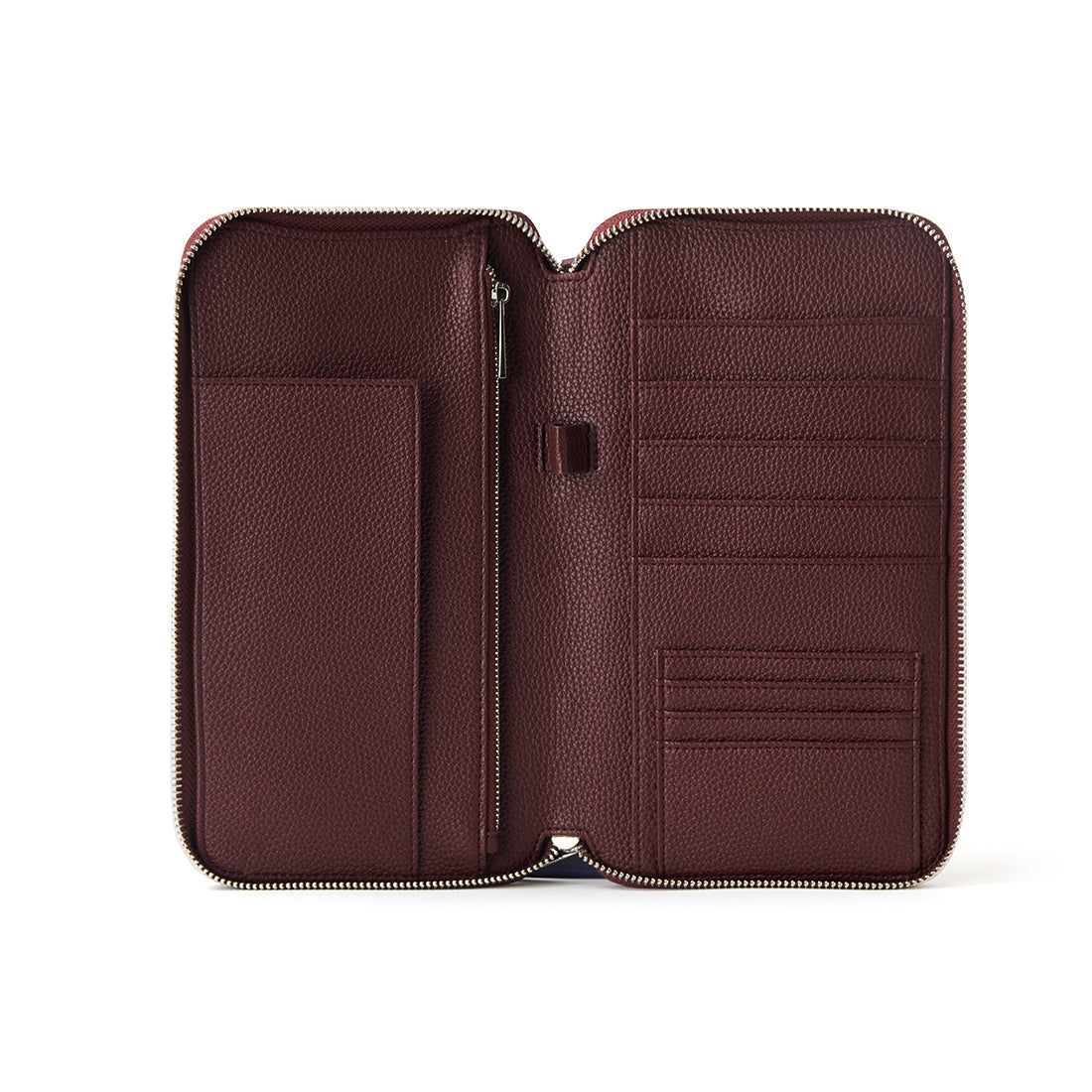 The Ines - Cassis Vegan Leather Family Passport Holder