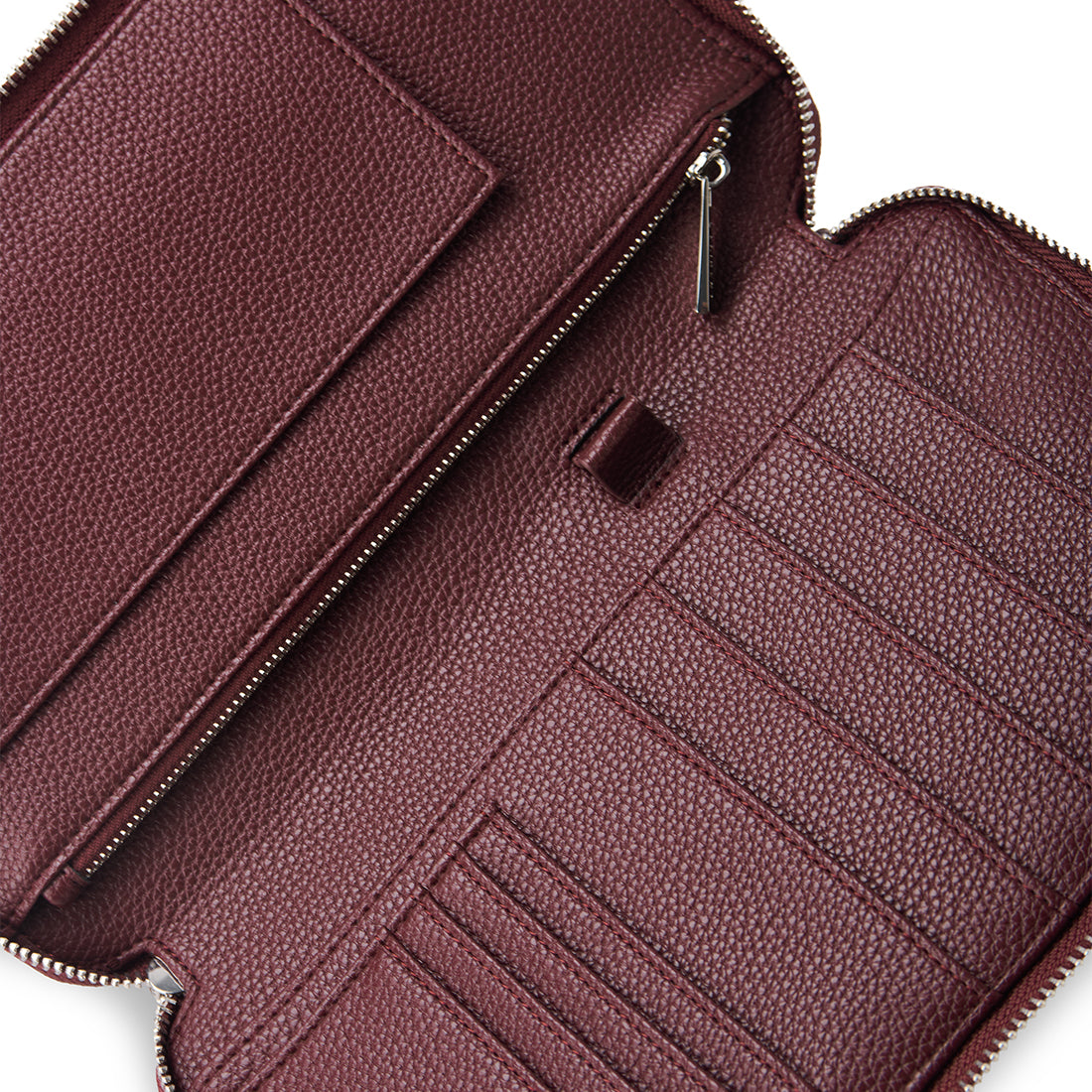 The Ines - Cassis Vegan Leather Family Passport Holder