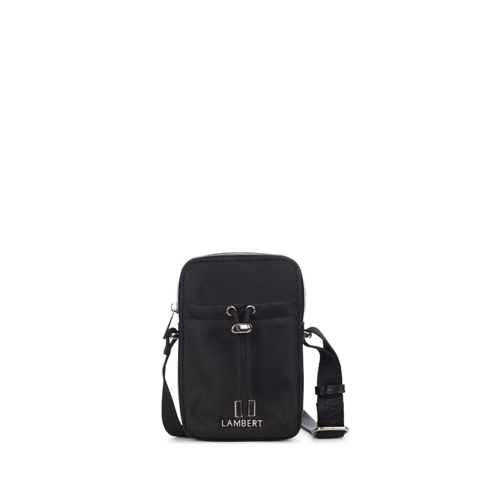 The Isabella - Black Recycled Nylon Crossbody Phone Case