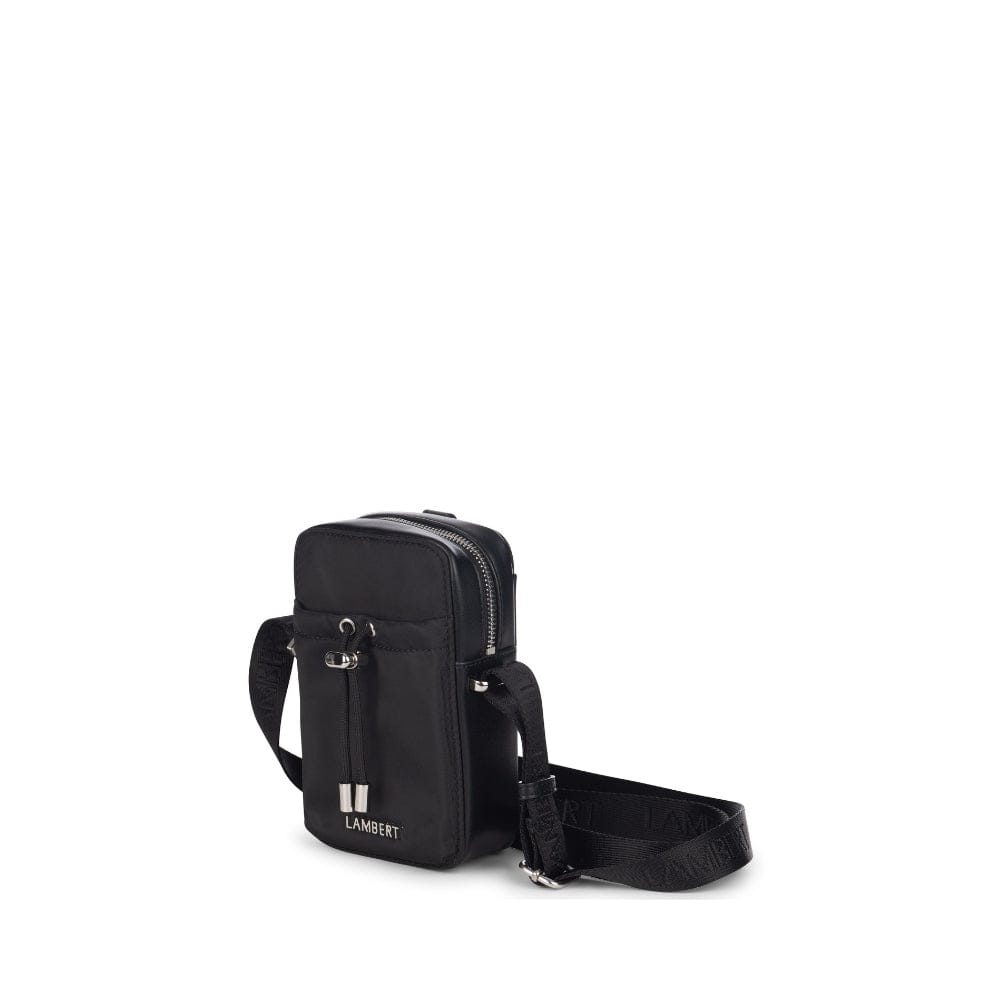 The Isabella - Black Recycled Nylon Crossbody Phone Case