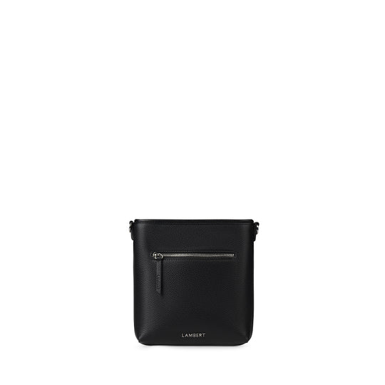 The Jacklyn - Black Vegan Leather Crossbody Bag