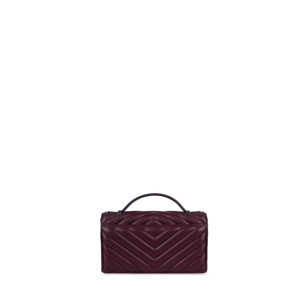 The Jamie - 2-in-1 Deep Orchid Vegan Leather Handbag