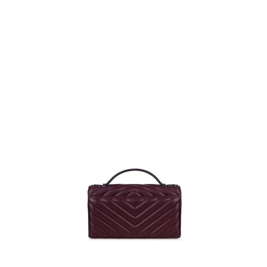 The Jamie - 2-in-1 Deep Orchid Vegan Leather Handbag