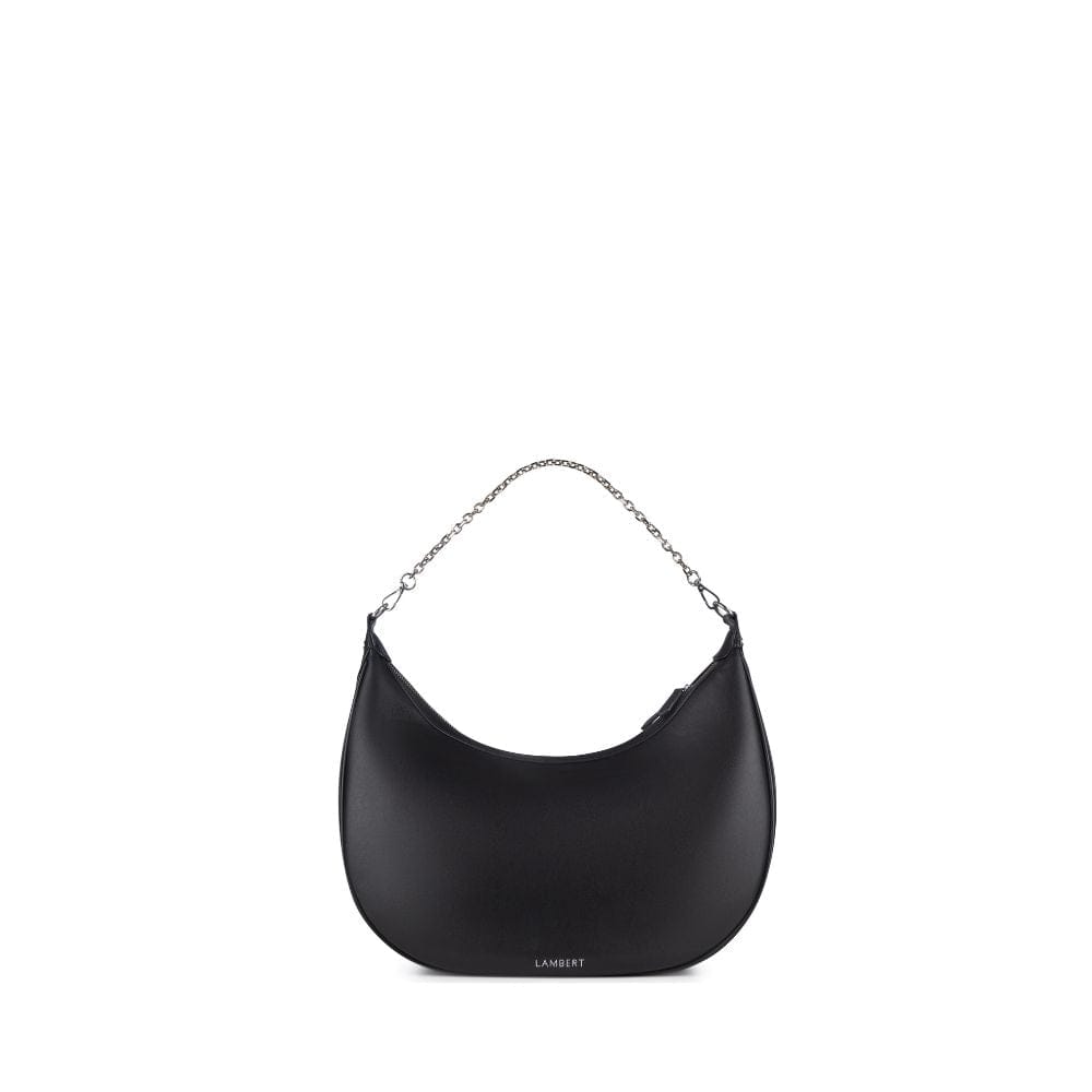 The Jenny - Black Vegan Leather Hobo Handbag