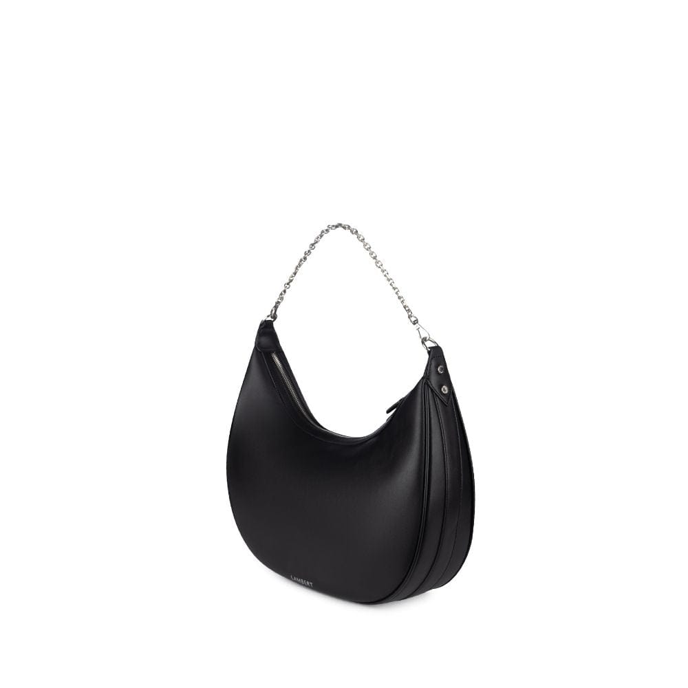 The Jenny - Black Vegan Leather Hobo Handbag