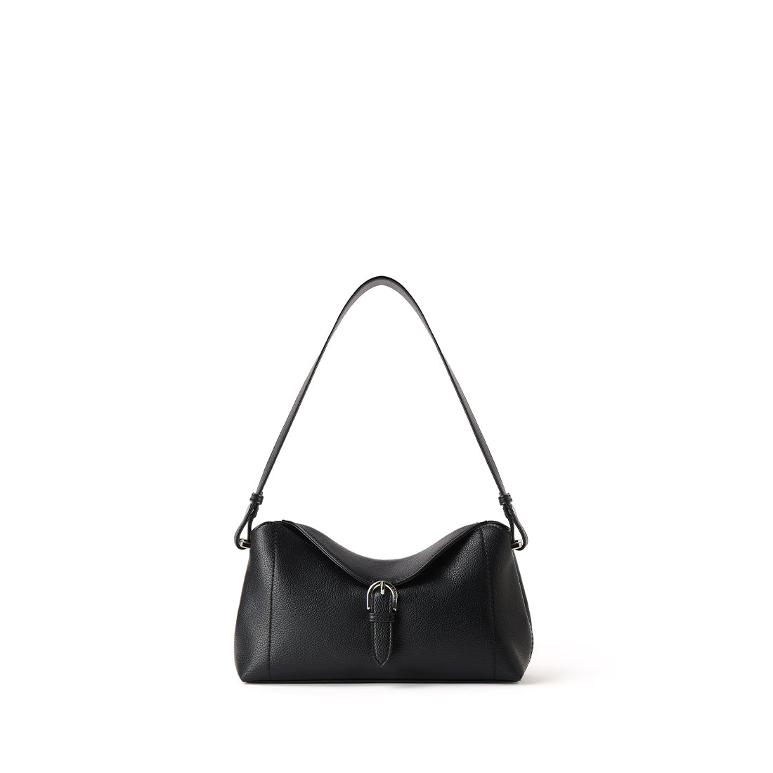 The Joelle - 2 in 1 Black Vegan Leather Shoulder Bag