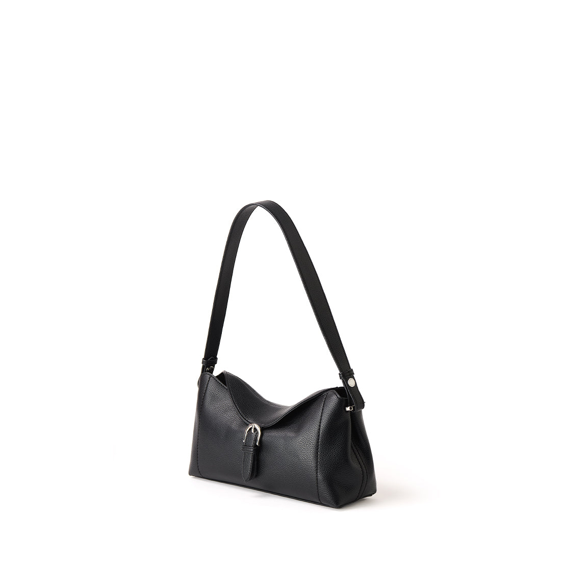 The Joelle - 2 in 1 Black Vegan Leather Shoulder Bag
