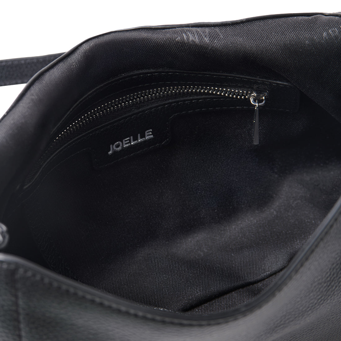 The Joelle - 2 in 1 Black Vegan Leather Shoulder Bag