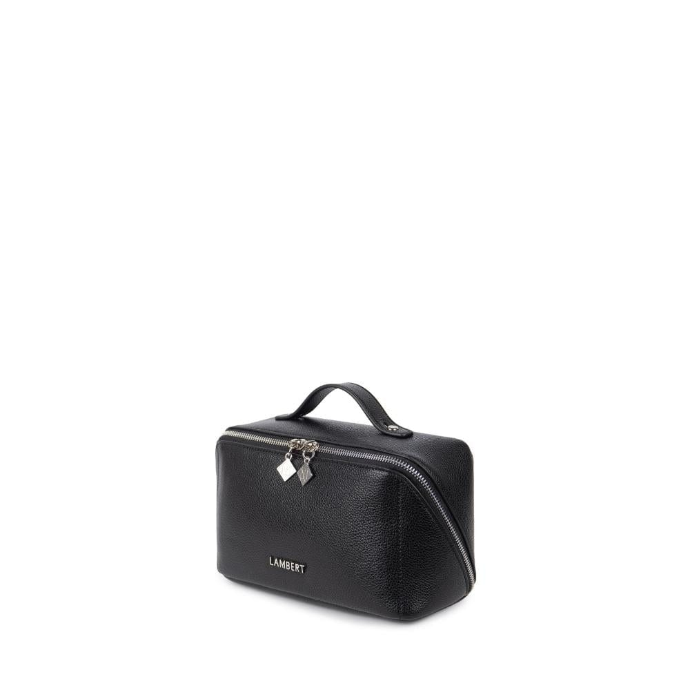 La Jolie - Recycled Black Vegan Leather Makeup Bag