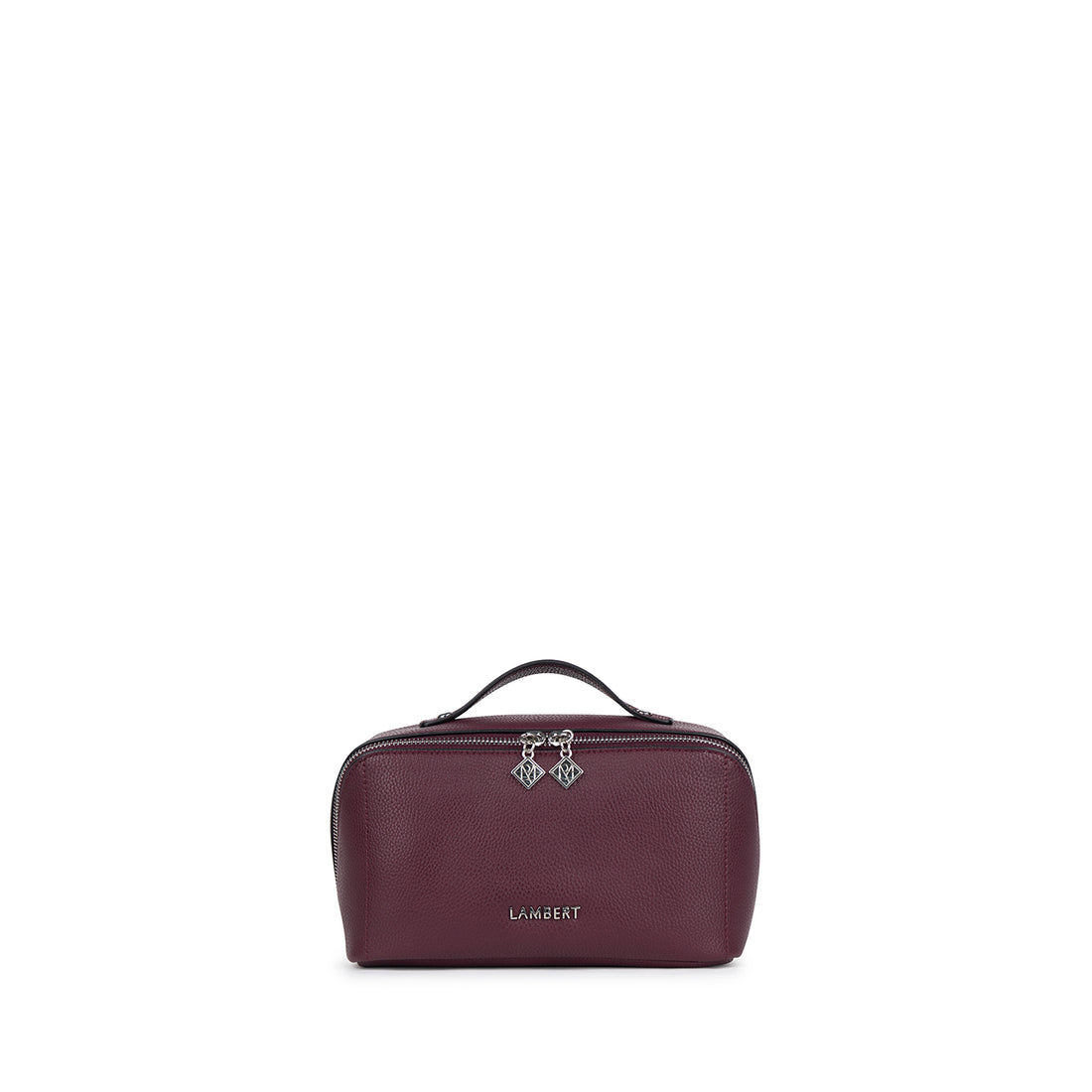 The Jolie - Cabernet Vegan Leather Makeup Bag