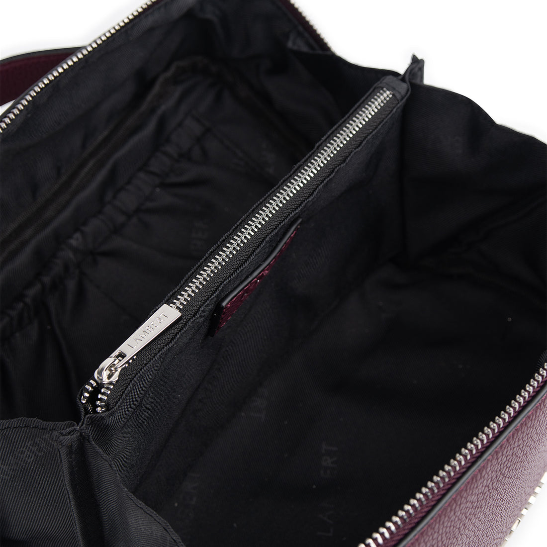 The Jolie - Cabernet Vegan Leather Makeup Bag