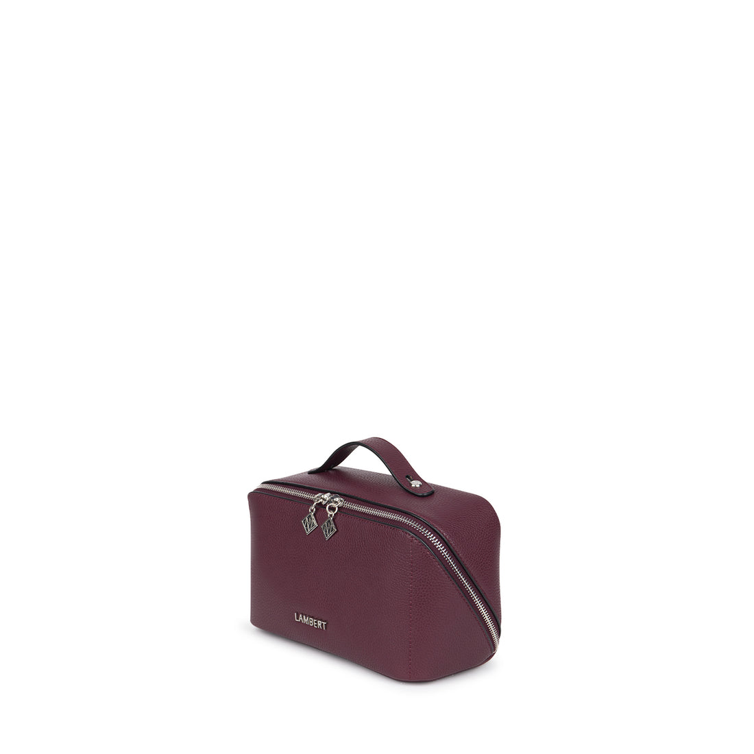 The Jolie - Cabernet Vegan Leather Makeup Bag