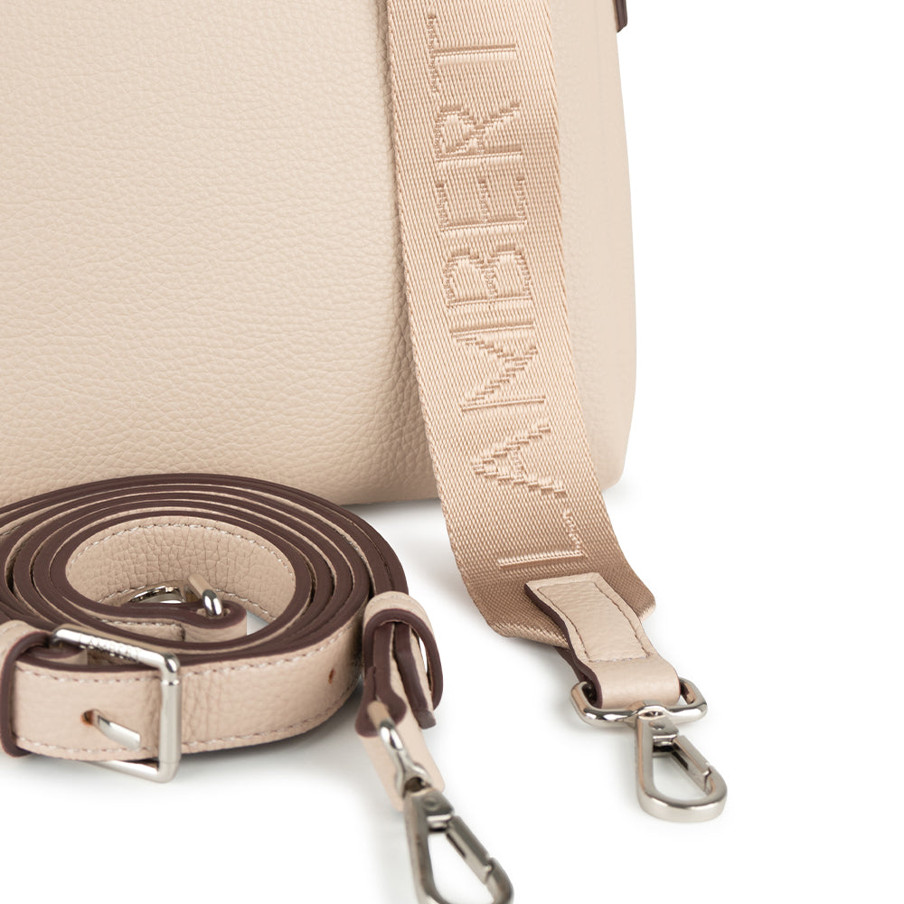 The Judy - Almond Vegan Leather Crossbody Handbag