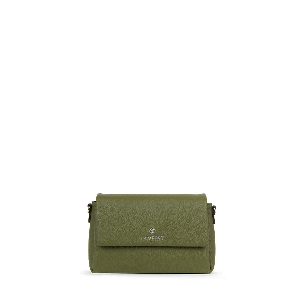 The Judy - Olive Vegan Leather Crossbody Handbag