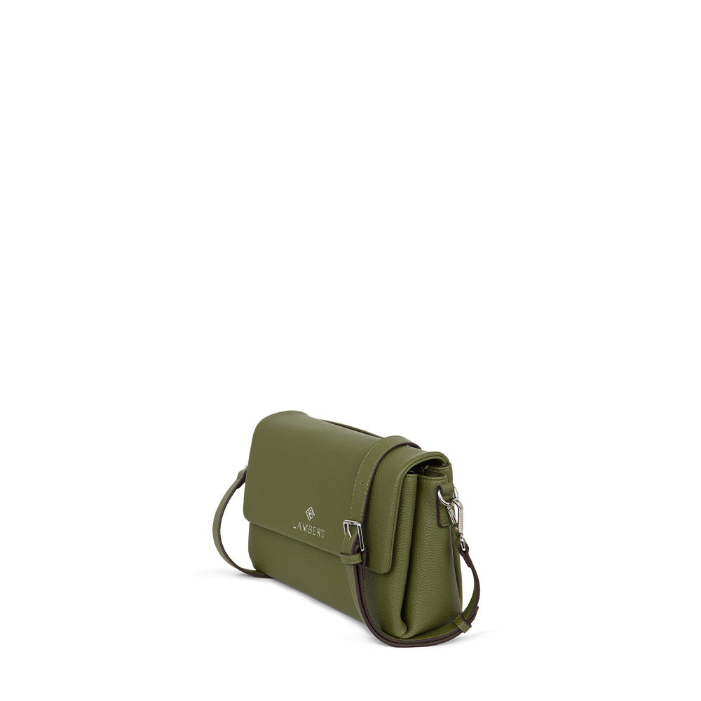 The Judy - Olive Vegan Leather Crossbody Handbag