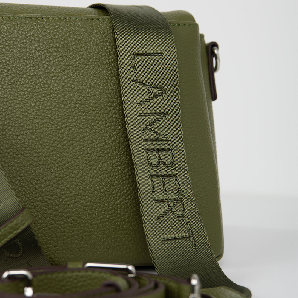 The Judy - Olive Vegan Leather Crossbody Handbag