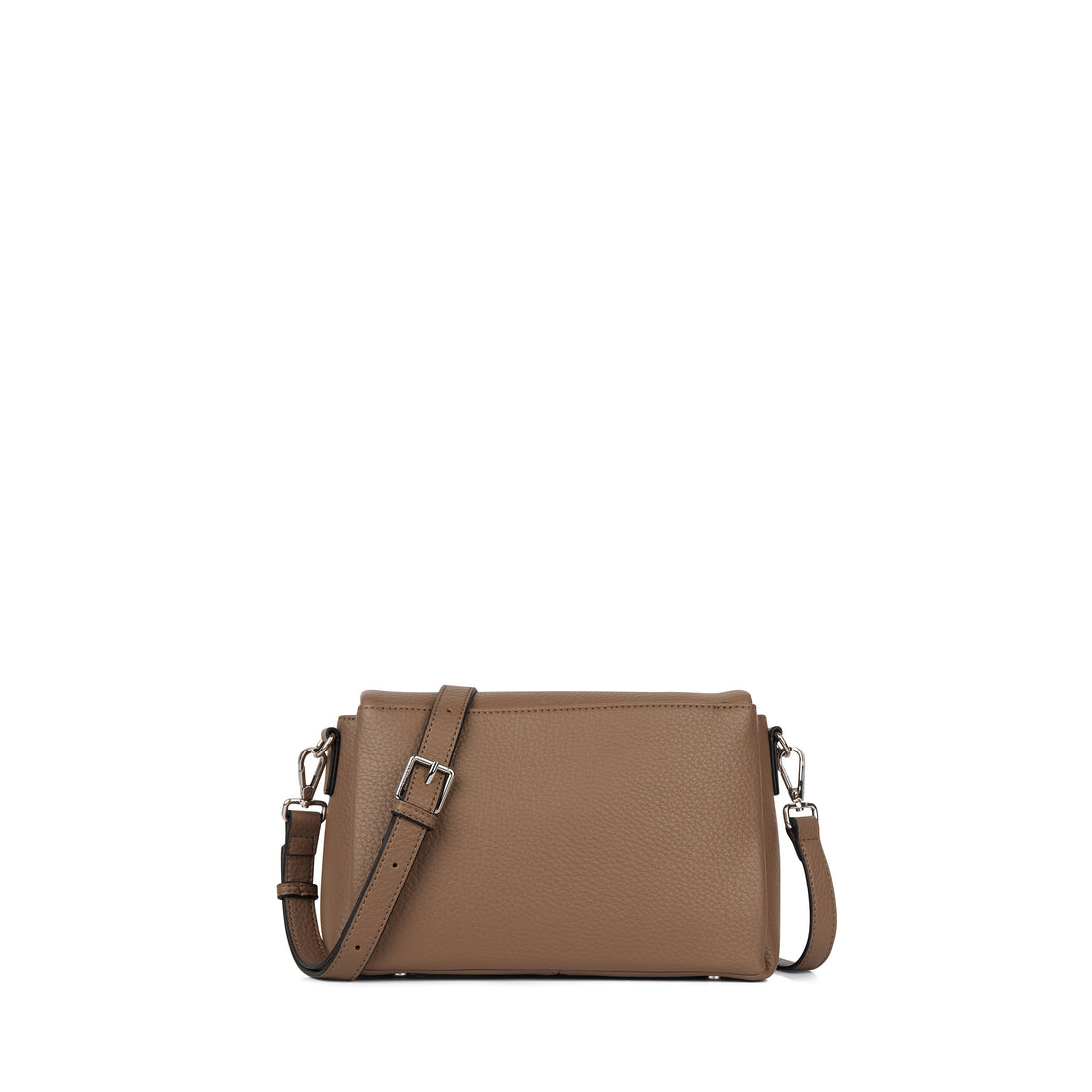 The Judy - Taupe Vegan Leather Crossbody Handbag