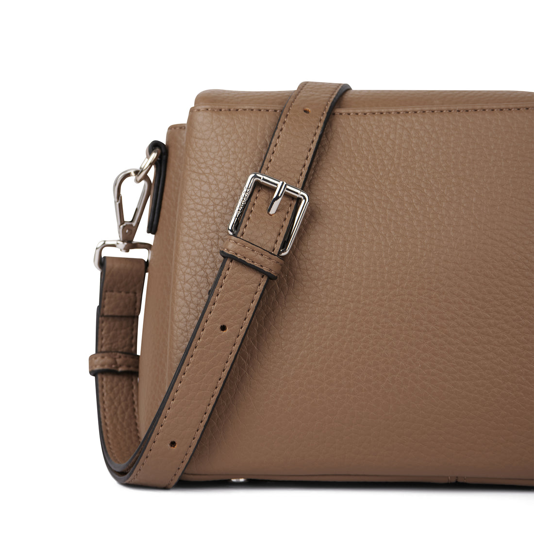 The Judy - Taupe Vegan Leather Crossbody Handbag