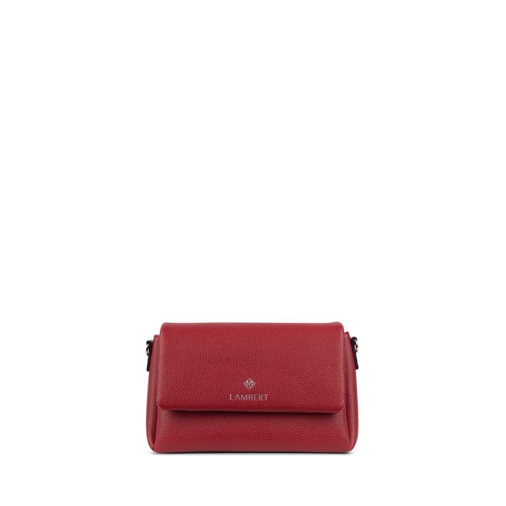 The Judy - Red Vegan Leather Crossbody Handbag