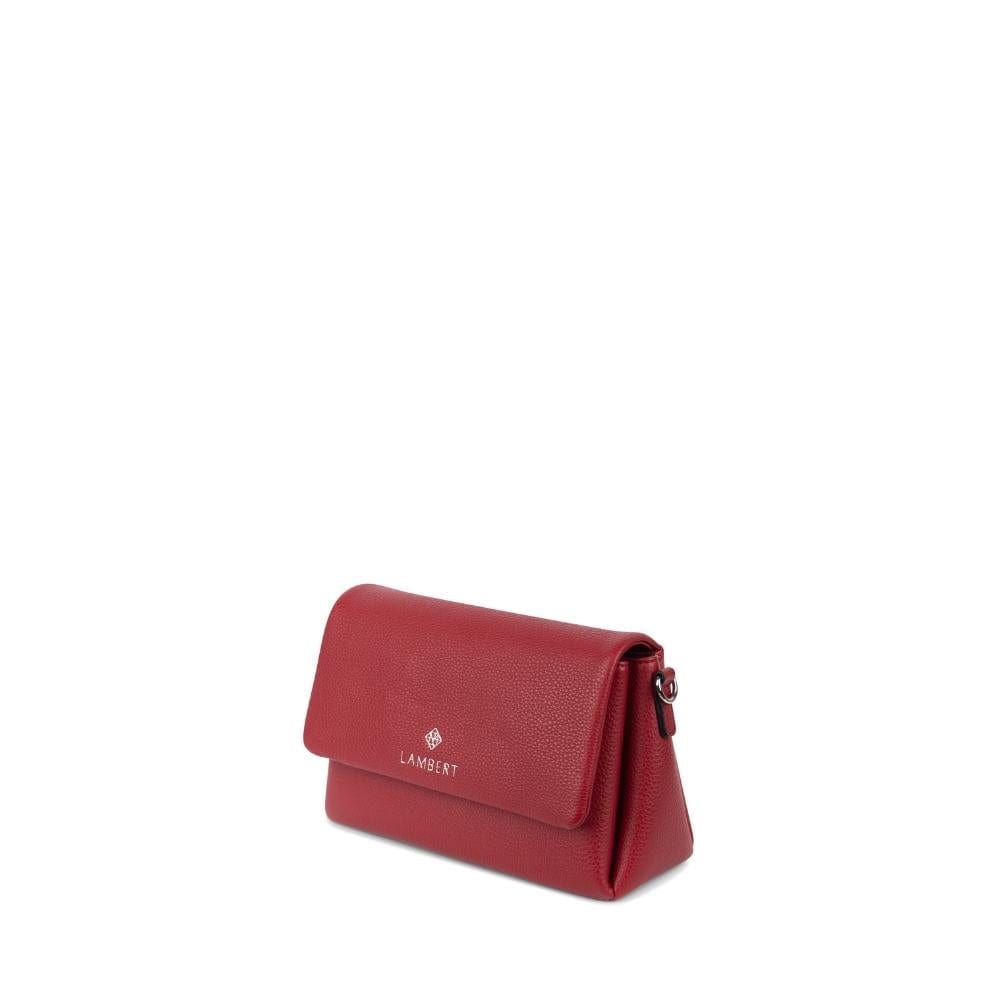 The Judy - Red Vegan Leather Crossbody Handbag