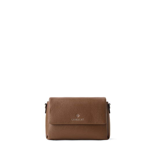 The Judy - Hazelnut Vegan Leather Crossbody Handbag