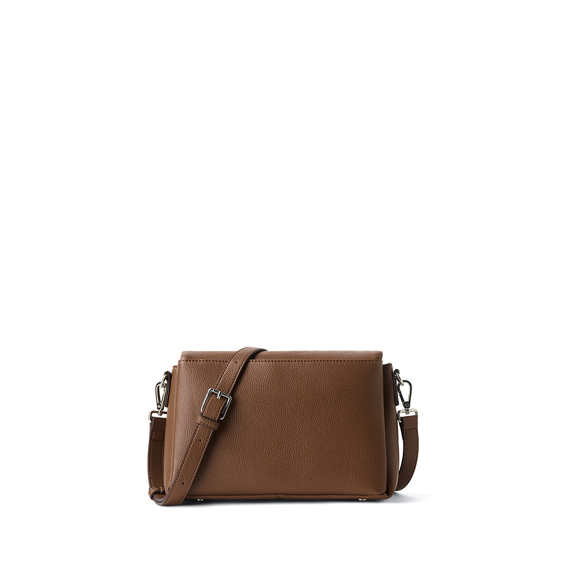 The Judy - Hazelnut Vegan Leather Crossbody Handbag