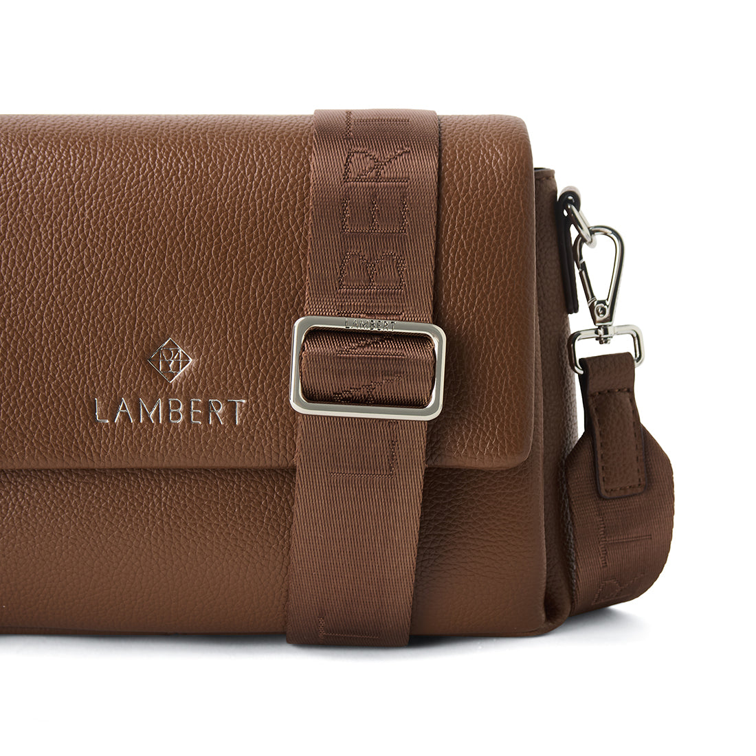 The Judy - Hazelnut Vegan Leather Crossbody Handbag