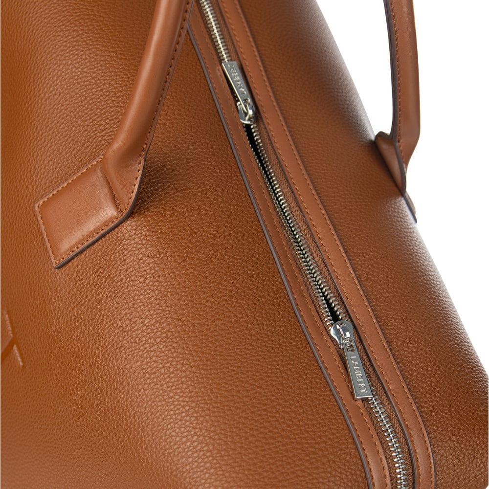 The June - Affogato Vegan Leather Tote Travel Bag