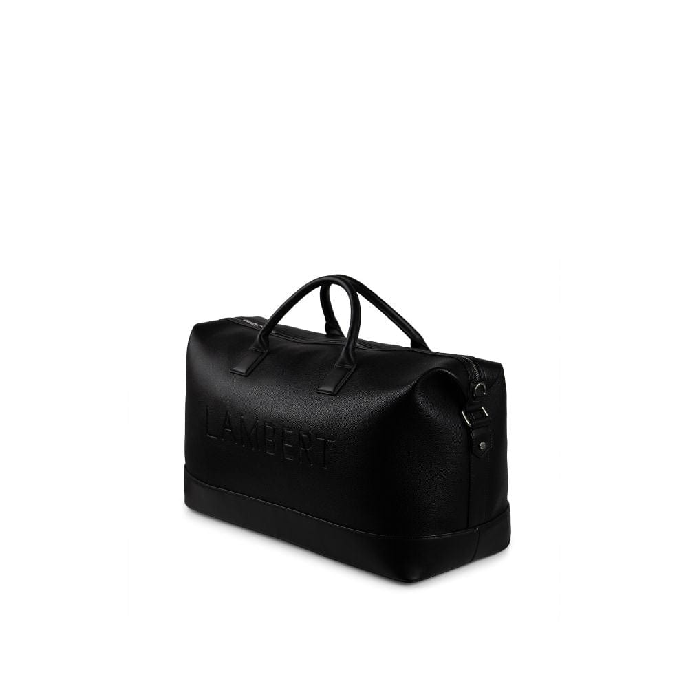 The June - Black Vegan Leather Tote Travel Bag