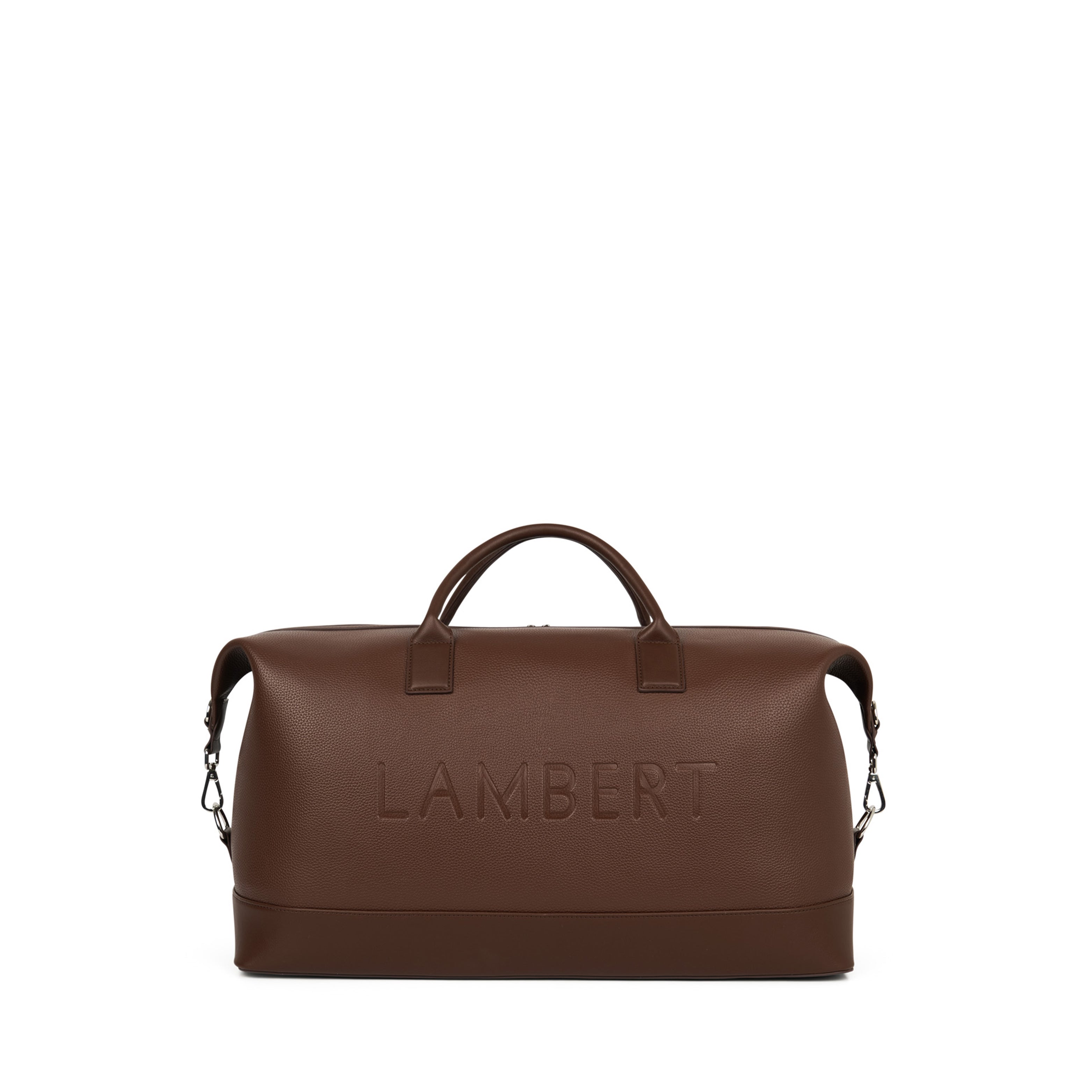 The June – Chocolate Large Vegan Leather Travel Tote – Lambert