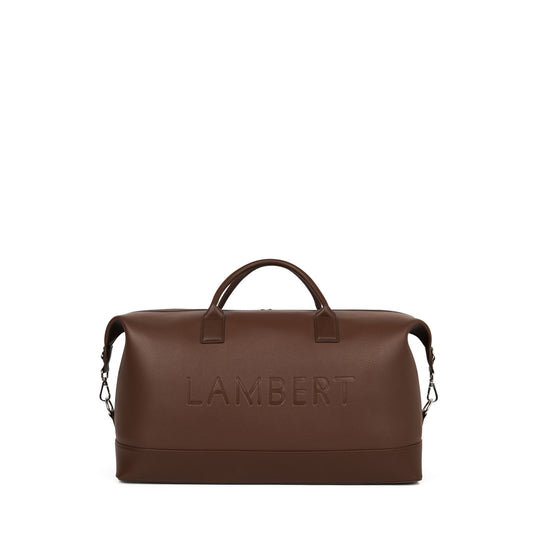 The June – Chocolate Large Vegan Leather Travel Tote