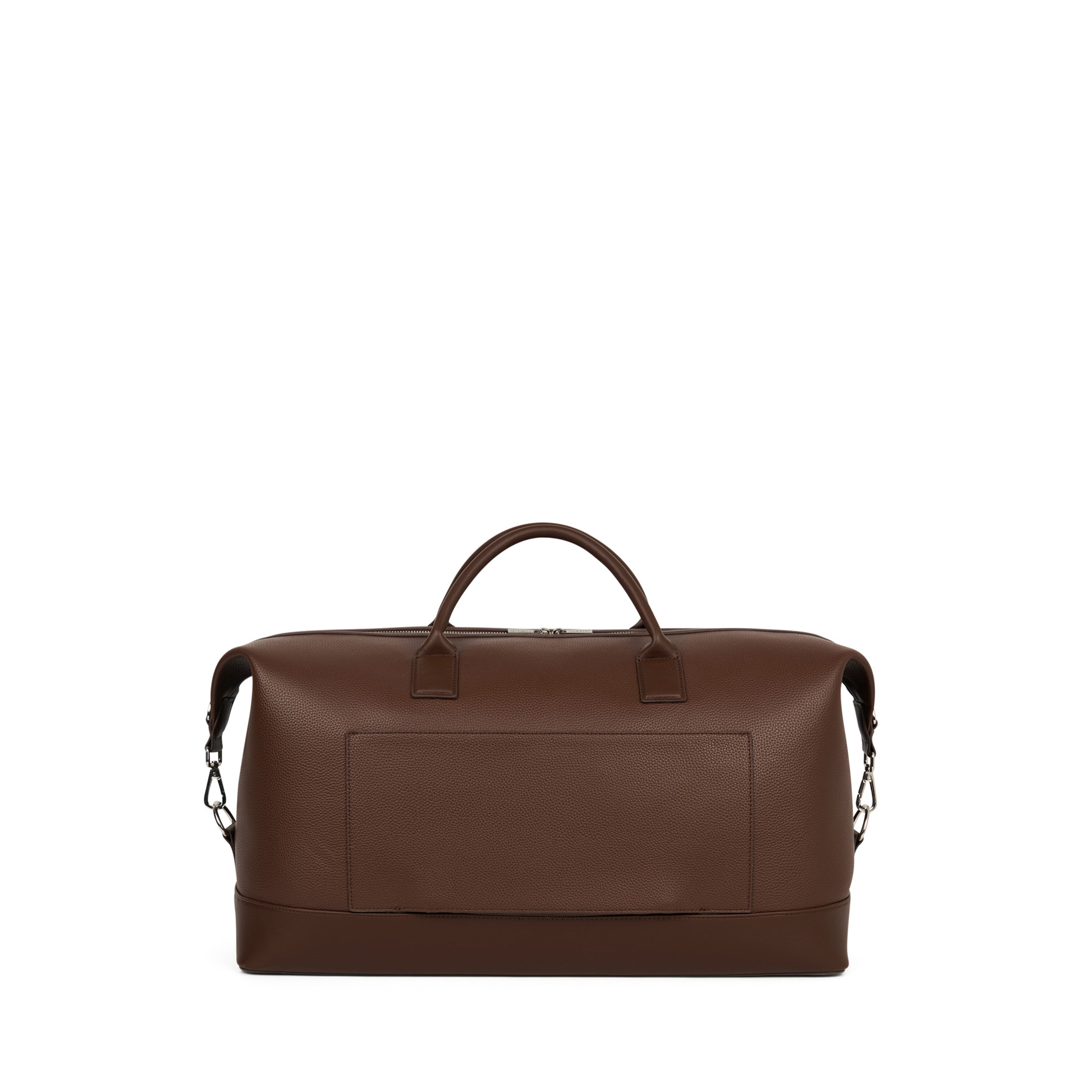 The June – Chocolate Large Vegan Leather Travel Tote – Lambert