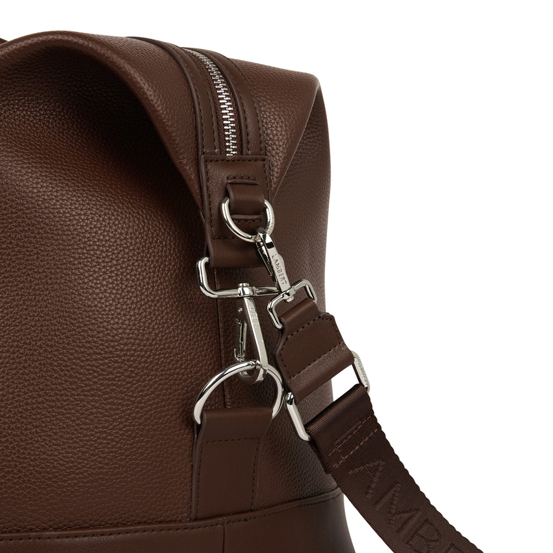 The June – Chocolate Large Vegan Leather Travel Tote